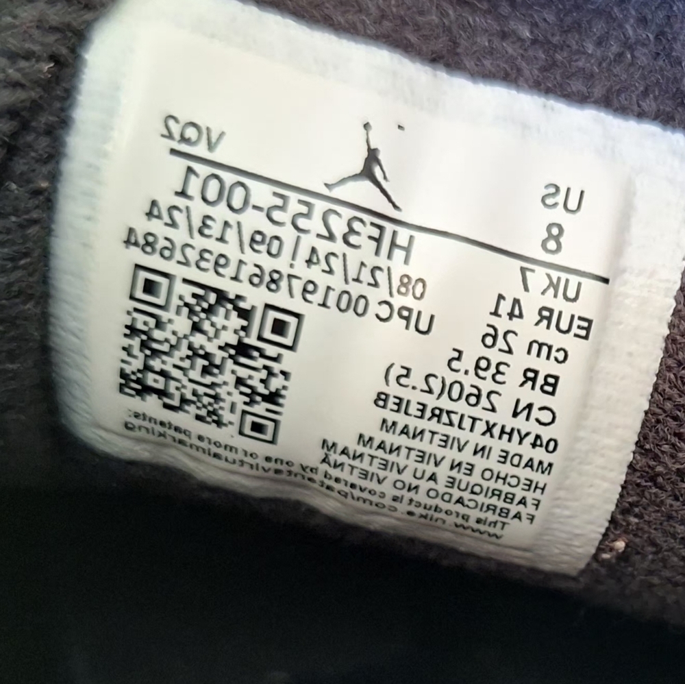 Jordan Flight Court “BRed” For Men Size 8 - Picture 7 of 7